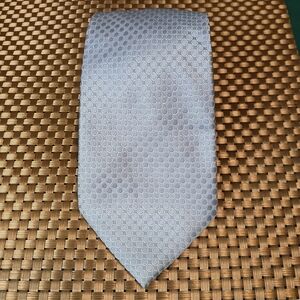 Donald J. Trump Sky Blue Geometric Patterned Men's Silk Tie (0529)